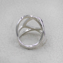 Sterling Silver Geometric Openwork Ring | Modern Statement Jewelry