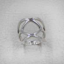 Sterling Silver Geometric Openwork Ring | Modern Statement Jewelry