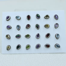 925 Silver 12 Pair Studs Earrings