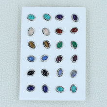 12 Pair Studs Earrings - 925 Silver Women Jewelry