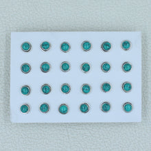 925 Sterling Silver Turquoise Studs Earrings