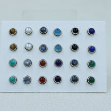 925 Silver Handmade Studs Earrings - 12 Pair Silver Studs