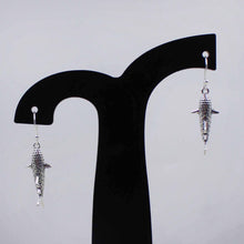 Sterling Silver Fish Earrings – Unique Nautical Statement Earrings