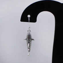 Sterling Silver Fish Earrings – Unique Nautical Statement Earrings