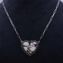 White Horse Jasper Necklace – Sterling Silver Jewelry