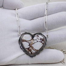 White Horse Jasper Necklace – Sterling Silver Jewelry