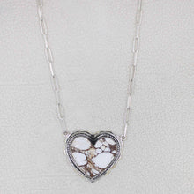 White Horse Jasper Necklace – Sterling Silver Jewelry