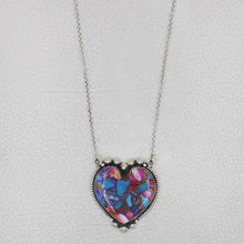 Purple Spiny Oyster Turquoise Silver Necklace - Fow Women