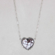 White Horse Jasper Necklace – Sterling Silver Jewelry