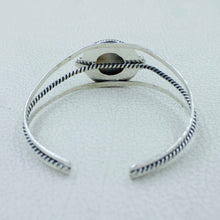 Scenic Agate Gemstone with Sterling Silver Bangle