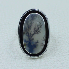Scenic Dendritic Agate Sterling Silver Ring