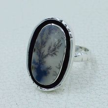 Scenic Dendritic Agate Sterling Silver Ring