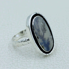 Scenic Dendritic Agate Sterling Silver Ring