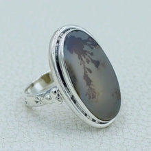 Scenic Dendritic Agate 925 Silver Ring