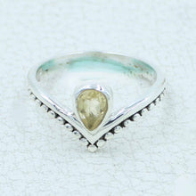 Natural Citrine Sterling Silver Ring