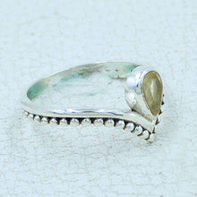 Natural Citrine Sterling Silver Ring