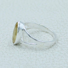Marquise Citrine Silver Ring