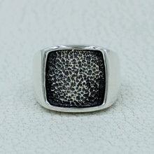 925 Sterling Silver Textured Ring - Men's Ring