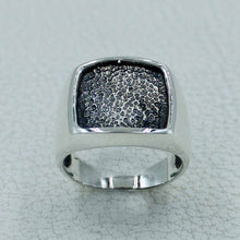 925 Sterling Silver Textured Ring - Men's Ring