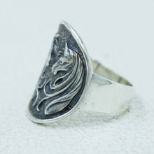 Mythical Animal Horse Silver Ring