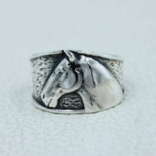 Sterling Silver Equestrian Horse Ring