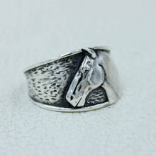 Sterling Silver Equestrian Horse Ring