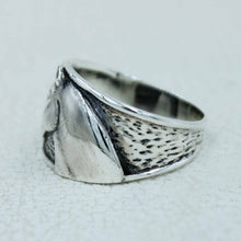 Sterling Silver Equestrian Horse Ring