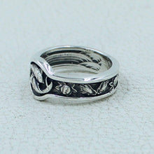 Yin Yang Carp Koi Fish Ornament Ring 925 SOLID STERLING SILVER