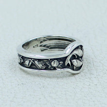 Yin Yang Carp Koi Fish Ornament Ring 925 SOLID STERLING SILVER