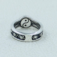 Yin Yang Carp Koi Fish Ornament Ring 925 SOLID STERLING SILVER