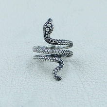 925 STERLING SILVER ADJUSTABLE SNAKE RING