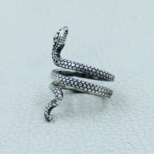 925 STERLING SILVER ADJUSTABLE SNAKE RING