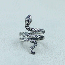 925 STERLING SILVER ADJUSTABLE SNAKE RING