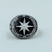 Compass Anchor 925 Sterling Silver Ring