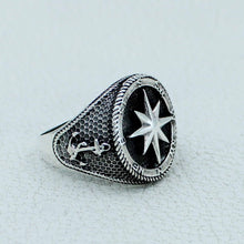 Compass Anchor 925 Sterling Silver Ring