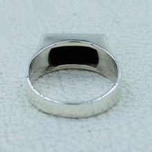 Black Onyx Sterling Silver Unisex Ring