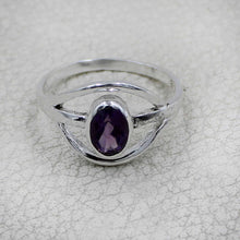 Elegant Oval Gemstone Silver Ring – Multicolor Gemstone Statement Ring