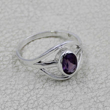 Elegant Oval Gemstone Silver Ring – Multicolor Gemstone Statement Ring