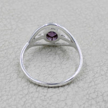 Elegant Oval Gemstone Silver Ring – Multicolor Gemstone Statement Ring