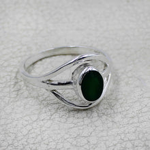Elegant Oval Gemstone Silver Ring – Multicolor Gemstone Statement Ring