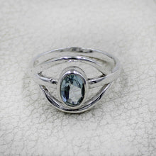 Elegant Oval Gemstone Silver Ring – Multicolor Gemstone Statement Ring
