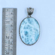 Blue Larimar Designer Silver Pendant