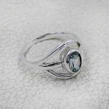 Elegant Oval Gemstone Silver Ring – Multicolor Gemstone Statement Ring