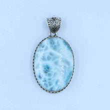 Blue Larimar Designer Silver Pendant