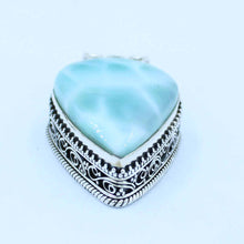 Designer Sterling Silver Larimar Pendant