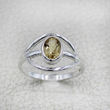 Elegant Oval Gemstone Silver Ring – Multicolor Gemstone Statement Ring
