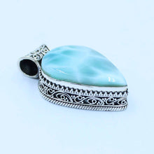 Designer Sterling Silver Larimar Pendant