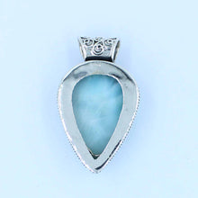 Designer Sterling Silver Larimar Pendant