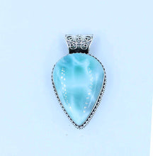 Designer Sterling Silver Larimar Pendant