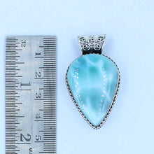 Designer Sterling Silver Larimar Pendant
